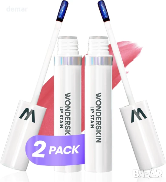 Wonderskin Wonder Blading Гланц за устни, пакет от 2 - дълготрайна, водоустойчива, снимка 1