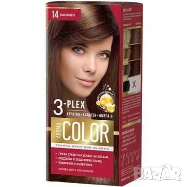 Боя за коса Aroma Color, 14, Карамел, снимка 1