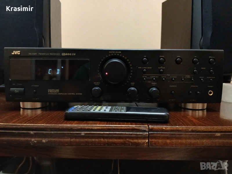 JVC RX-230R Stereo Receiver с дистанционно управление, снимка 1