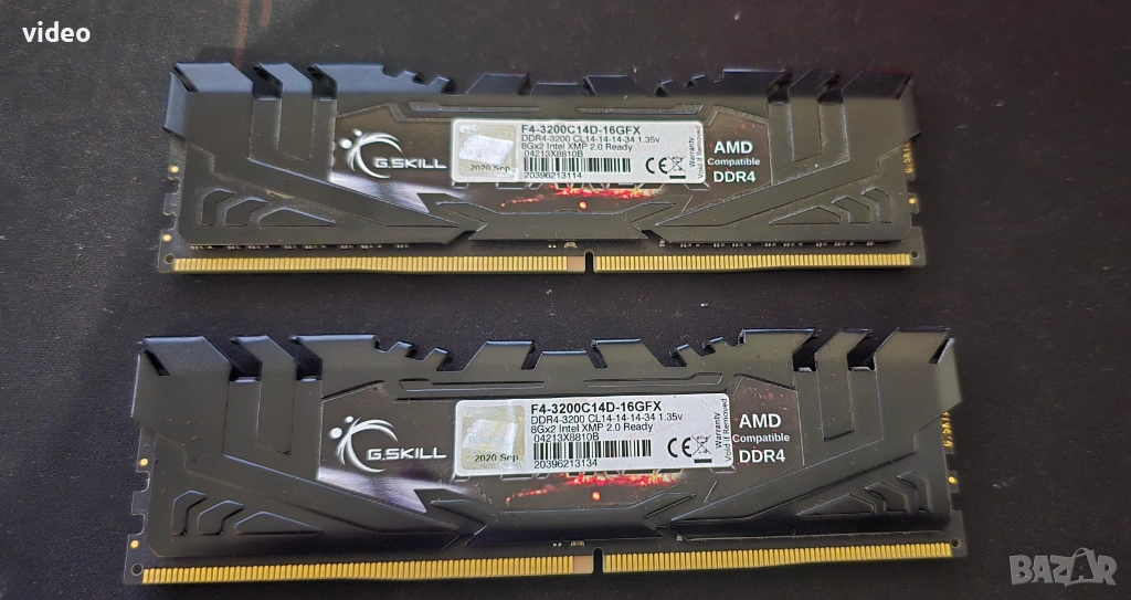 16GB (2x8GB) DDR4 G.SKILL Flare X 3200MHz CL14 - Топ памет за Ryzen !, снимка 1