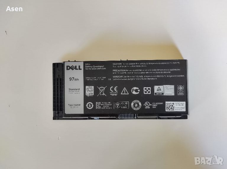 Dell Precision M4600 M4700 M4800 M6600 M6700 M6800 батерия FJJ4W, снимка 1