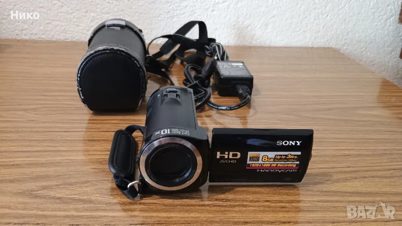 камера: видеокамера sony handycam hdr cx 100, снимка 1