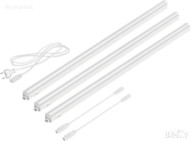 Parlat Сет от 3 броя LED пури в топло бял цвят 87 см., снимка 1