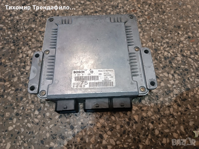 ECU PEUGEOT 206 2.0HDI 0281011188 , 0 281 011 188 , 9638588880 , EDC15C2 компютър пежо, снимка 1