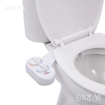 vidaXL Приставка биде за тоалетна единична дюза за гореща/студена вода(SKU:145291, снимка 1