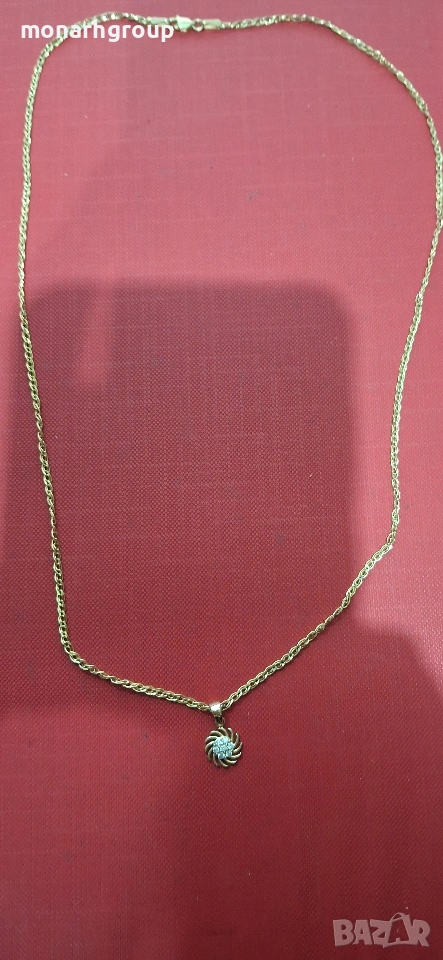 Златна верижка с висулка, снимка 1