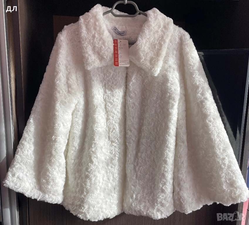Бяло нежно палто, снимка 1