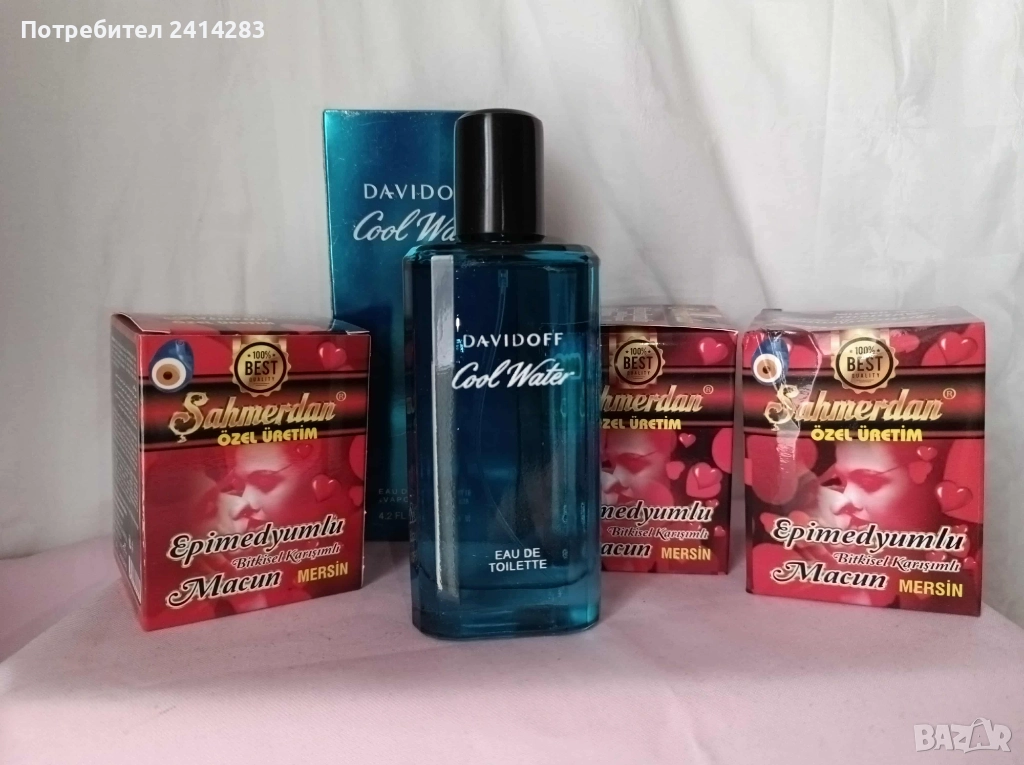 Промо комплект 869 - 3 бр. Epimedium Red маджун + тоалетна вода Davidoff, снимка 1