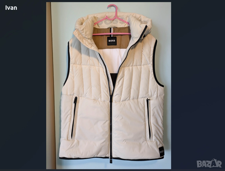 Мъжки елек Boss Cashton с качулка, снимка 1