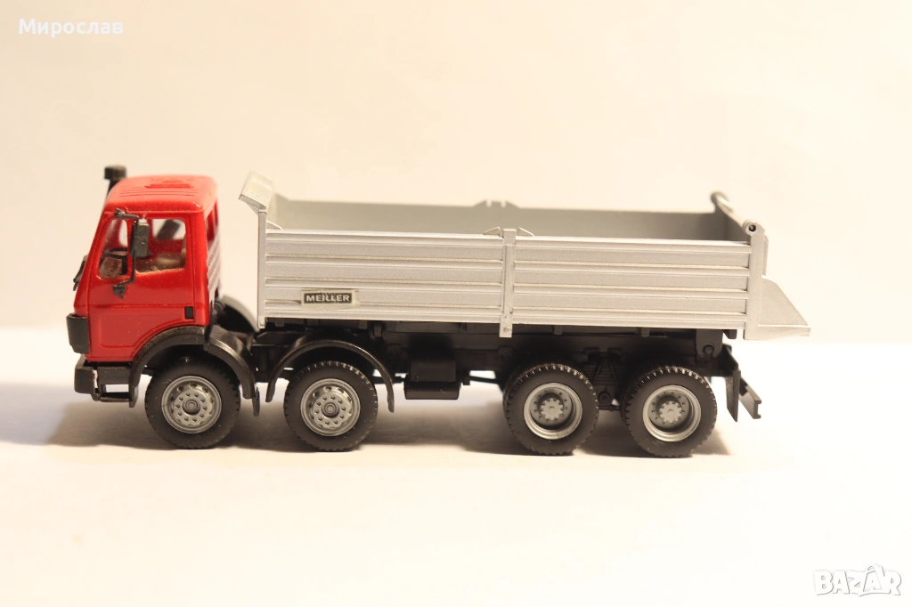 HERPA H0 1/87 MERCEDES ГОНДОЛА САМОСВАЛ КАМИОН МОДЕЛ, снимка 1