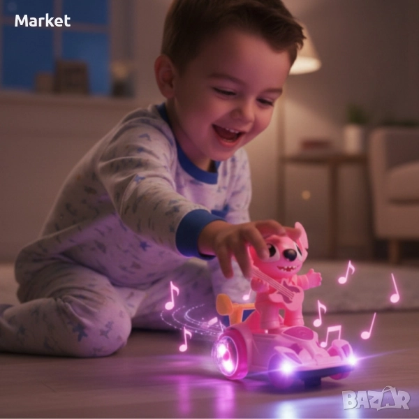Светеща количка със Stitch – играчката, която движи въображението, снимка 1
