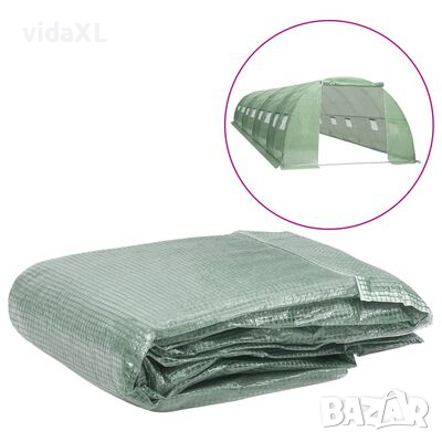 vidaXL Резервно покривало за парник (32 м²), 400x800x200 см, зелено（SKU:316446, снимка 1