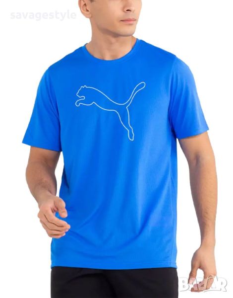 Мъжка тениска PUMA Performance Cat Training Tee Blue, снимка 1