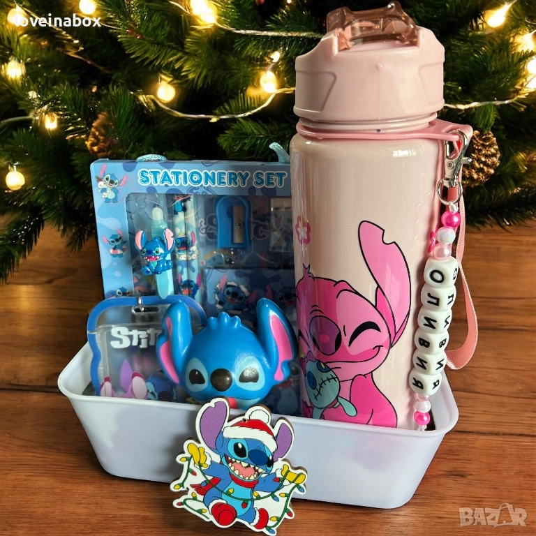 Коледен комплект Стич, снимка 1