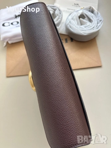 Дамска чанта Coach Tabby Shoulder Bag 26 в кафяв цвят, снимка 9 - Чанти - 54241647