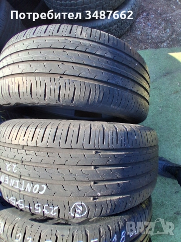 235 55 18 Континентал 4броя летни дот 2020г , снимка 2 - Гуми и джанти - 53748439
