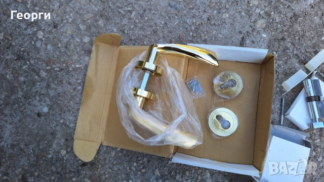 Дръжки за врата с брава и патрон, снимка 2 - Интериорни врати - 52205027