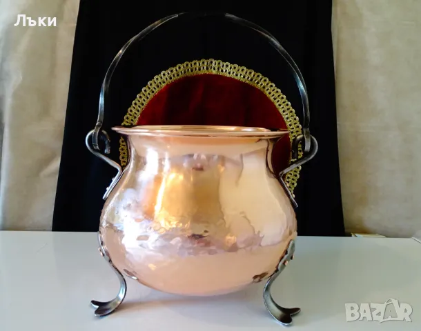 Меден котел,менче 6 л.,чиста червена мед. , снимка 7 - Антикварни и старинни предмети - 50169089