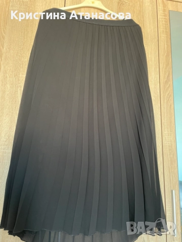 🖤 Дълга черна пола – плисе, снимка 5 - Поли - 52501342