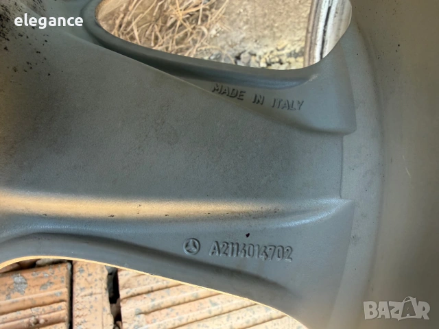 Оригинални алуминиеви джанти за Mercedes E W211 4X4 5x112 17 цола, снимка 6 - Гуми и джанти - 53817132