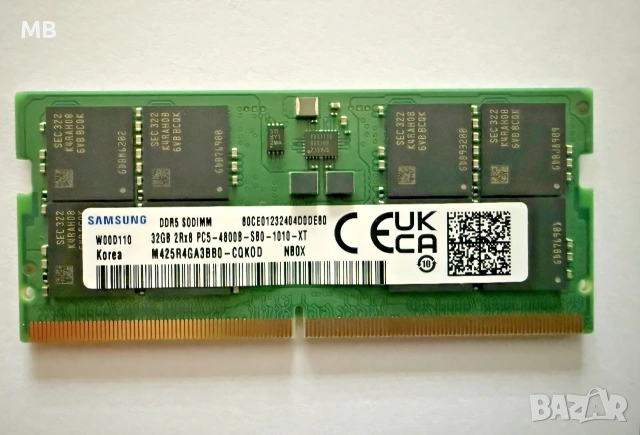 DDR5 32GB SODIMM Samsung памет за лаптоп