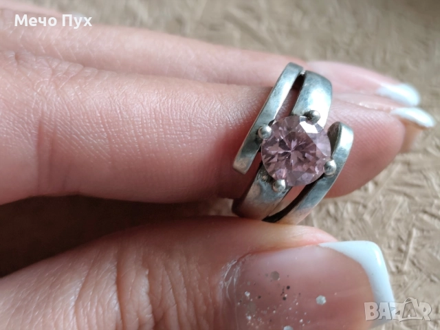 Сребърен пръстен (281), снимка 5 - Пръстени - 52278022