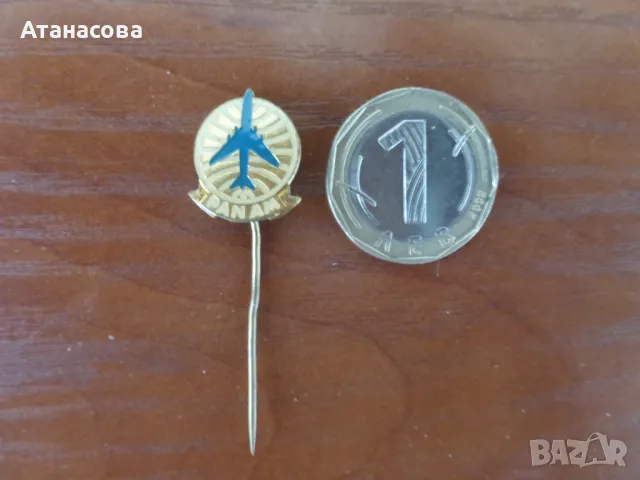 Колекционерска значка PAN AM 1960 г Самолет, снимка 4 - Колекции - 50302983