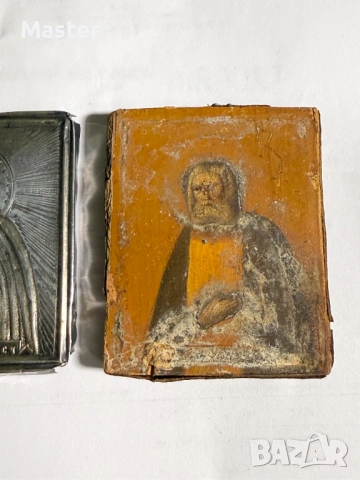 Сребърна Икона на Св. Серафим Саровски Царска Русия, снимка 4 - Антикварни и старинни предмети - 53335978