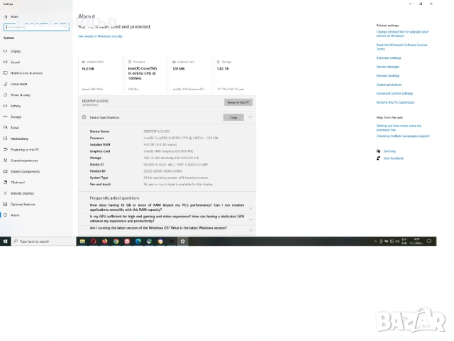 Дънна платка за Lenovo ThinkPad E490, i5-8265u, снимка 2 - Части за лаптопи - 53814263
