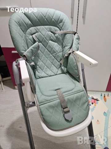 Столче за хранене Lorelli - Party, Iceberg Green Leathet, снимка 8 - Столчета за хранене - 51987801