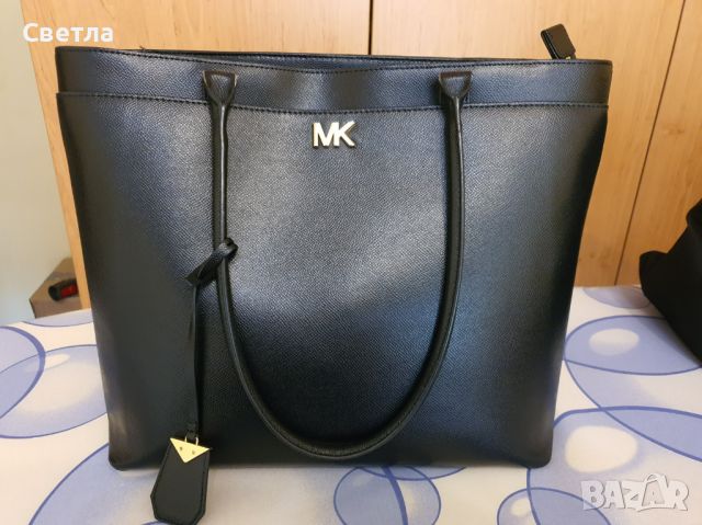 Чанта MICHAEL KORS, естествена кожа, черна, снимка 1 - Чанти - 46652423