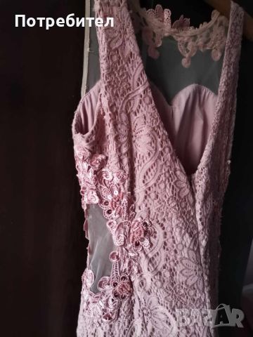 Официална рокля в розово и бяла рокля, снимка 4 - Рокли - 45905332