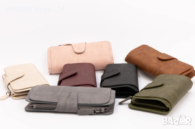Дамски портфейл AMORE Clara в седем цвята, снимка 5 - Портфейли, портмонета - 50659757