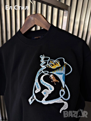 ✨🔥🔥🔥 👍 ✨𝗣𝗿𝗶𝗰e :18€ НА ЕДРО ✨𝗦ı𝘇𝗲: S M L XL XXL 📌5 бр, снимка 4 - Тениски - 53661620