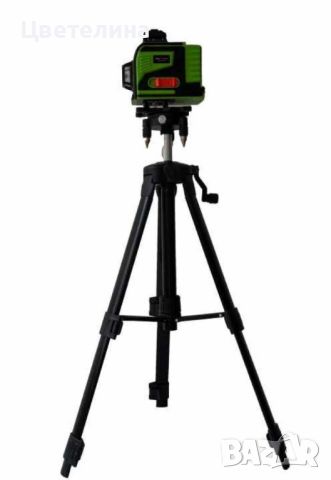 4D Лазерен Нивелир с 16 Линии (Четири Точков), Самонивелиращ се, със Зелен Лазер с тринога, снимка 1 - Други инструменти - 46295688