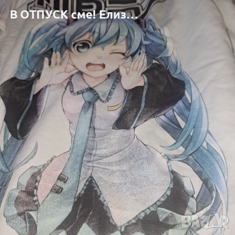 Оригинален памучен суичер пуловер Манга Manga Hatsune Mikku anime Shinkansen Henkei Robo Shinkalion , снимка 6 - Блузи с дълъг ръкав и пуловери - 51512267