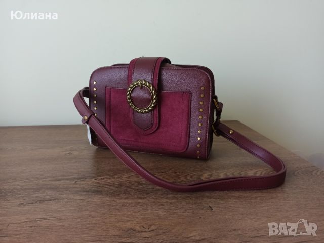 Дамска чанта, бордо, нова, снимка 1 - Чанти - 45096625