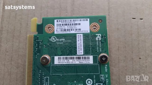 Видео карта NVidia Quadro NVS 310 1024MB GDDR3 64bit PCI-E, снимка 9 - Видеокарти - 50255349