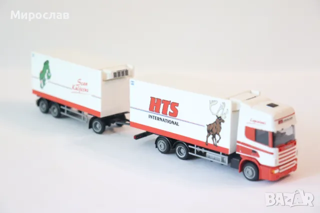 AMW 1:87 H0 SCANIA THERMO KING ХЛАДИЛЕН КАМИОН TIR МОДЕЛ, снимка 6 - Колекции - 50163488