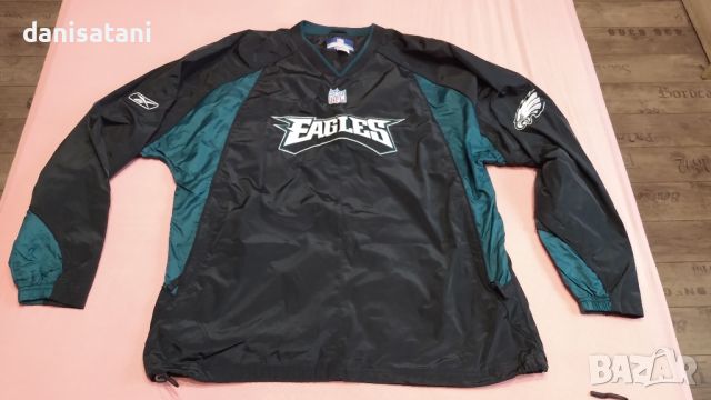 NFL Eagles мъжки блузон Reebok , снимка 1 - Спортни дрехи, екипи - 45521241