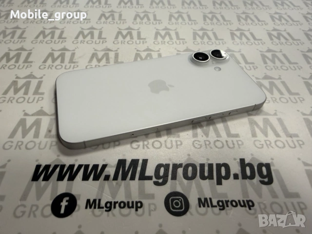 #MLgroup предлага iPhone 16 Plus 128GB White 100%, втора употреба, снимка 3 - Apple iPhone - 54057517