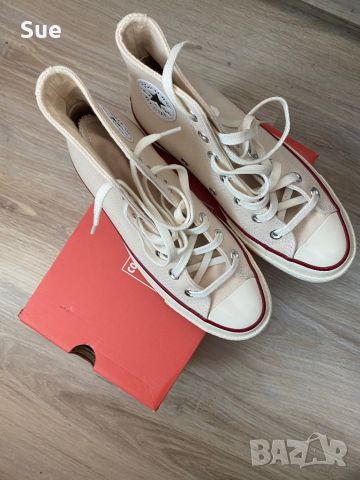 Converse chuck taylor дамски кецове чисто нови 36.5 цвят крем, снимка 5 - Кецове - 46516414