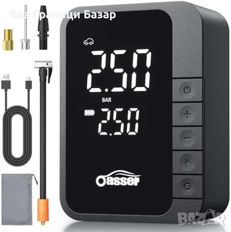 Нова Мини помпа за гуми 150 PSI бързо напомпване 4 режима авто компресор