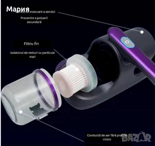 Мини прахосмукачка против акари, снимка 4 - Прахосмукачки - 53958195