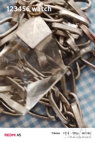 Колие със голям кристал, снимка 4 - Колиета, медальони, синджири - 54298729