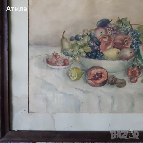 картина акварел 65/50 см, снимка 3 - Картини - 49785867