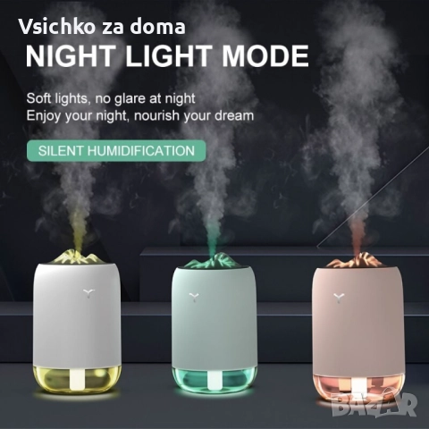 Мини овлажнител за въздух и ароматизатор 