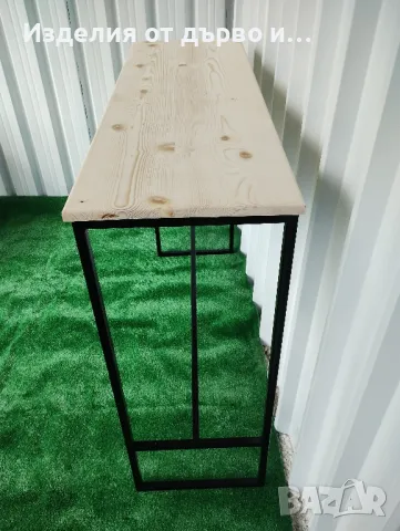 Маса и столове от дърво и метал , снимка 5 - Маси - 49785121