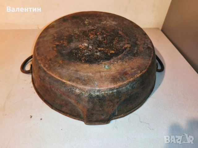 медна тава с железни дръжки 16, снимка 9 - Антикварни и старинни предмети - 52524773