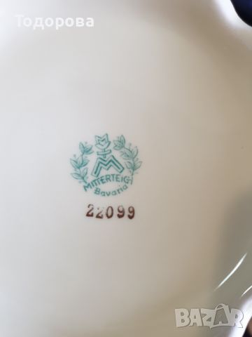 Порцеланов комплект чайник с латиера Bavaria Mitterteich, снимка 7 - Сервизи - 45723946